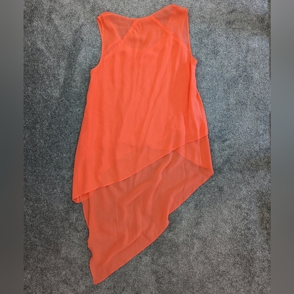 BCBGMAXAZRIA sleeveless silk tunic top blouse size Medium - Picture 5 of 10